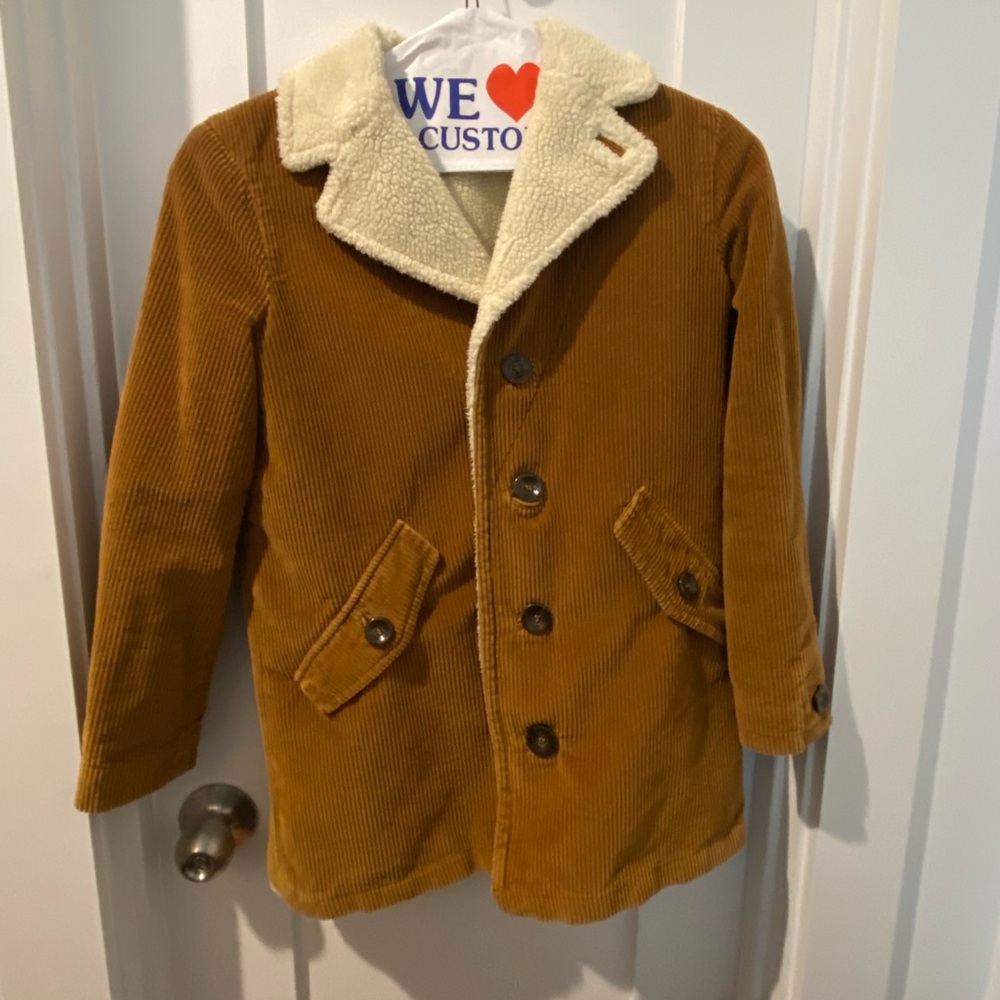 A.P.C. Corduroy vegan shearling coat size XS. Barely worn, in great condition!